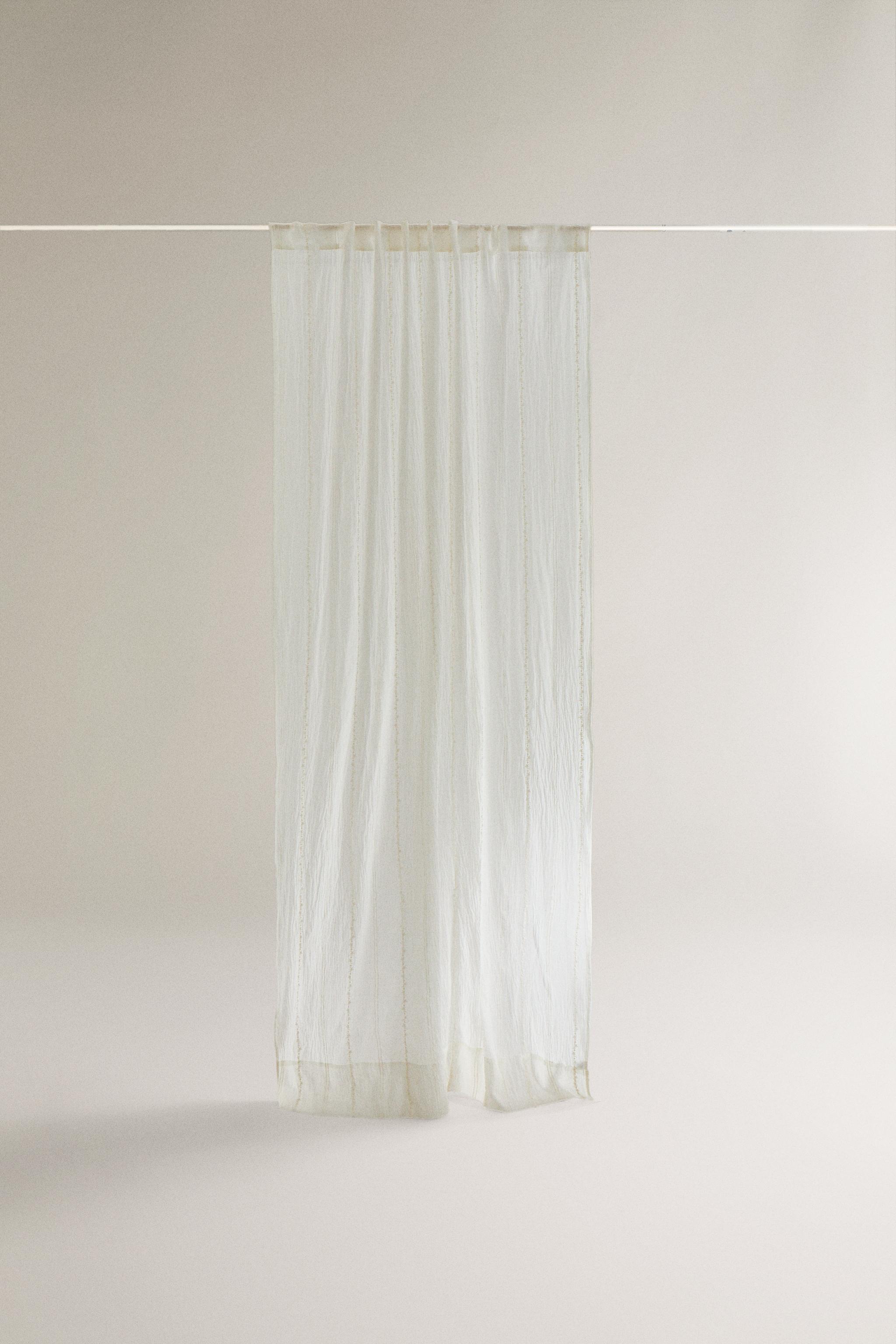 RIDEAU ENFANT BRODERIES FLEURS